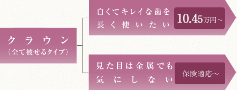 クラウン（すべて被せるタイプ）